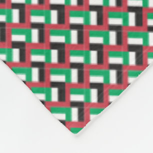 Cobertor De Velo Patchwork United Arab Emirats Flag Pattern (Padrão