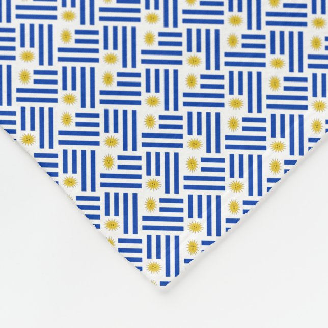 Cobertor De Velo Patchwork Uruguai Flag Pattern (Quina)
