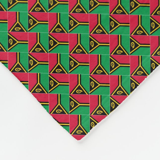 Cobertor De Velo Patchwork Vanuatu Flag Patterno (Quina)