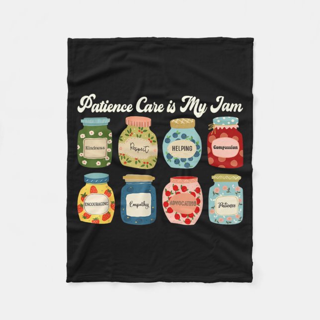 Cobertor De Velo Patient Care Is My Jam Nurse Doctor Medical Team  (Frente)