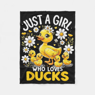 Cobertor De Velo Pato Bonito Amo Apenas Uma Menina Que Ama Patos
