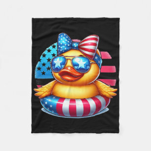Cobertor De Velo Pato de Borracha Legal Bandeira dos EUA Patinho Fo