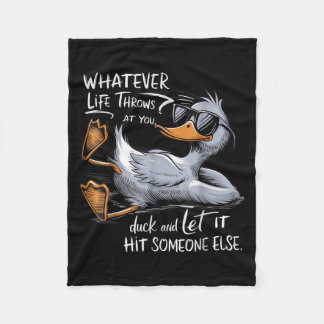 Cobertor De Velo Pato Engraçado Camisa Engraçada Citando Camisetas 