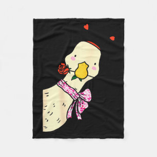 Cobertor De Velo Pato Kawaii Rosa Coração Laço Dia dos Namorados Fo