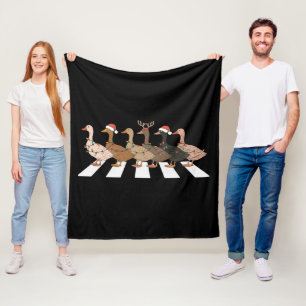 Cobertor De Velo Patos de Natal Animais Engraçados Fazenda de Natal