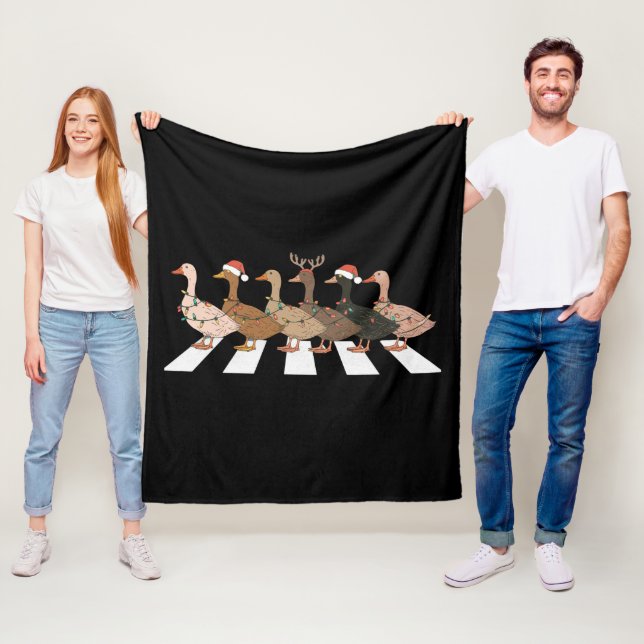 Cobertor De Velo Patos de Natal Animais Engraçados Fazenda de Natal (In Situ)