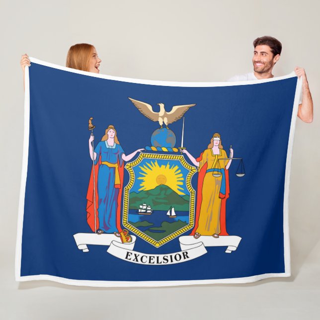 Cobertor De Velo Patriota Impressão do Estado de Nova Iorque (In Situ)