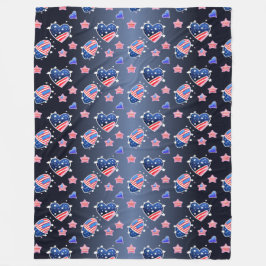 Cobertor De Velo Patriótica All American Mama Messy Bun