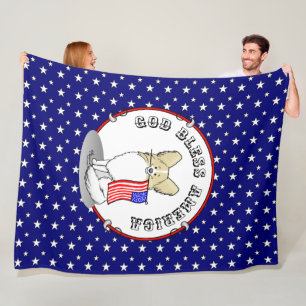 Cobertor De Velo Patriótica American Flag USA Papillon (limão)