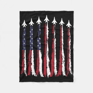 Cobertor De Velo Patriótica Da Força Aérea Americana Bandeira 4 De
