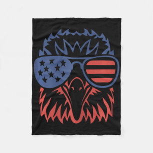 Cobertor De Velo Patriótica Eagle 4 de julho Bandeira Americana