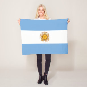 Cobertor De Velo Patriótico argentino da bandeira de Argentina