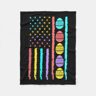 Cobertor De Velo Patriótico E Felz pascoa de Bandeira Americana