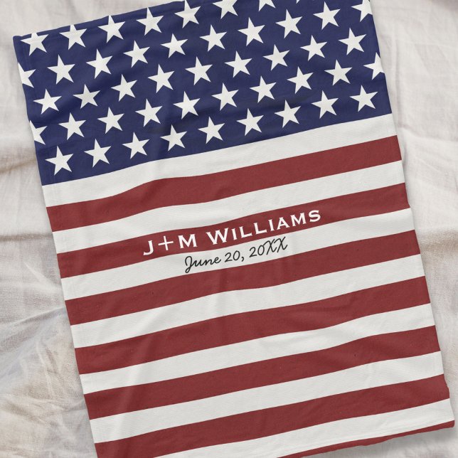 Cobertor De Velo Patriótico Patriótico Americano Bandeira Americano (Criador carregado)