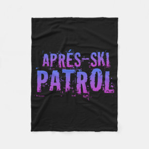 Cobertor De Velo Patrulha Retro de Apres Ski dos Anos 80 Vintage _1