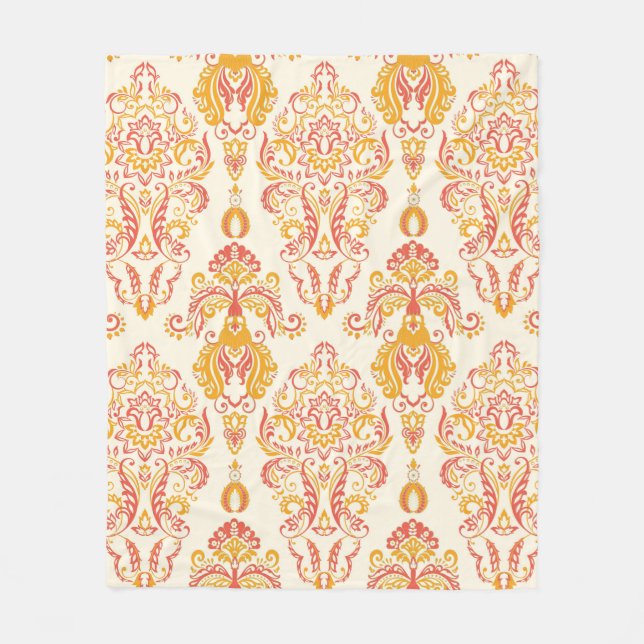 Cobertor De Velo Patten floral de safena. Clássico Barroco (Frente)