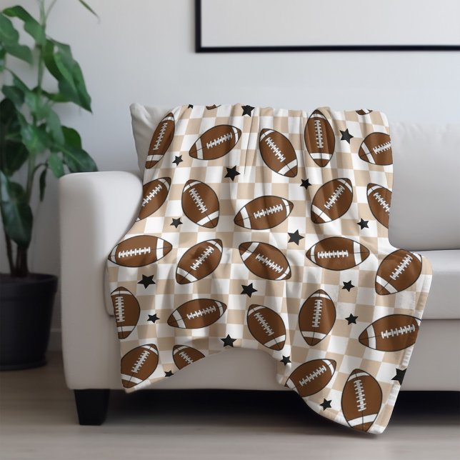 Cobertor De Velo Patterno desportivo controlado por futebol (Criador carregado)