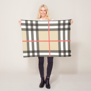 Cobertor De Velo Patterno Na moda da Moda Geométrica Escocesa