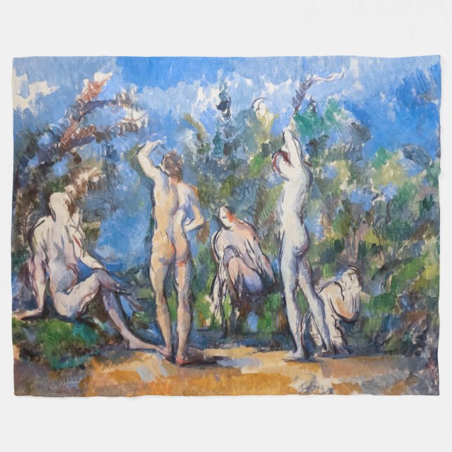 Cobertor De Velo Paul Cezanne - Cinco Bathers (Frente (Horizontal))