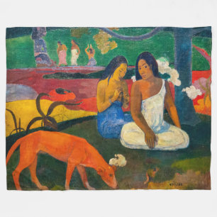 Cobertor De Velo Paul Gauguin - Arearea / O Cão Vermelho