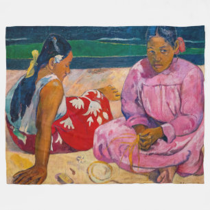 Cobertor De Velo Paul Gauguin - Mulheres taitianas