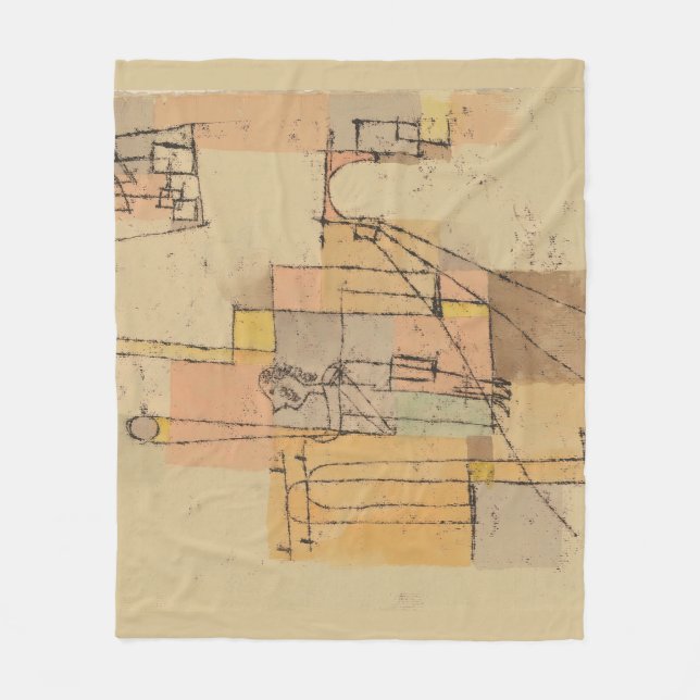 Cobertor De Velo Paul Klee Antes da Festividade (Frente)