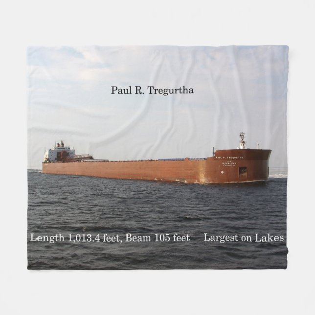 Cobertor De Velo Paul R. Tregurtha Blanket (Frente (Horizontal))