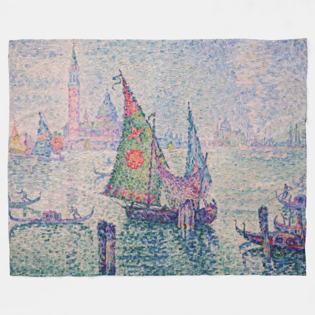 Cobertor De Velo Paul Signac - A vela verde (Frente (Horizontal))