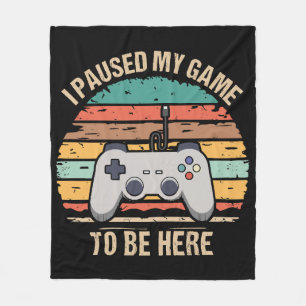 Cobertor De Velo Pauso meu jogo para estar aqui