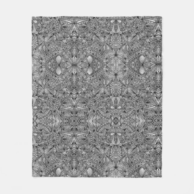 Cobertor De Velo Pavo Pontem Abstrato Fleece  (Frente)