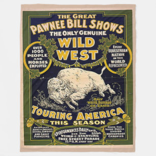 Cobertor De Velo PAWNEE BILL Fleece Blankets