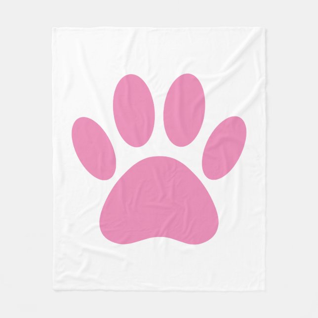 Cobertor De Velo Pawprint Fleece Blanket (Frente)