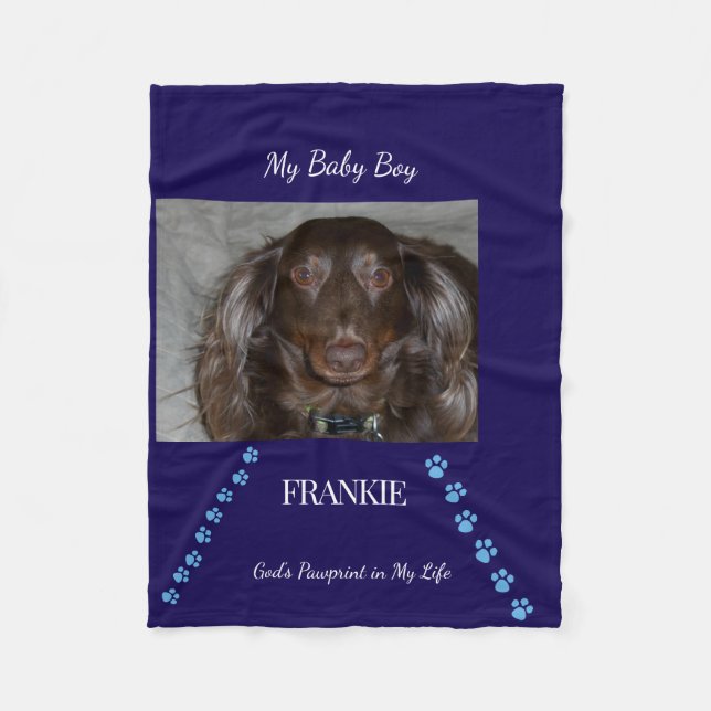 Cobertor De Velo  Pawprint Path Keepsake (Frente)