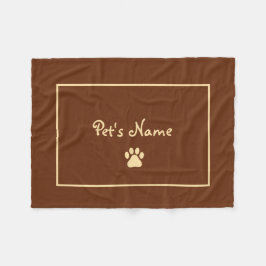 Cobertor De Velo Pawprint Personalizado Dog Blankets