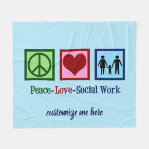 Cobertor De Velo Paz Ame Trabalho Social Personalizado Trabalho Soc