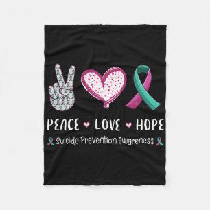Cobertor De Velo Paz Amor Esperança Prevenção Suicídio Homens W