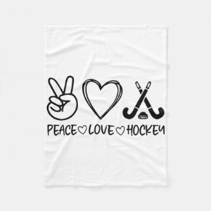 Cobertor De Velo Paz Amor Hóquei
