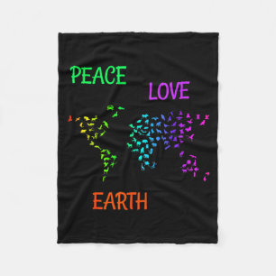 Cobertor De Velo Paz Amor Terra Planeta Verde Natureza Proteger Ter