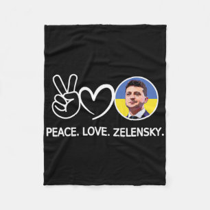 Cobertor De Velo Paz Amor Ucrânia Volodymyr Zelensky Ucranianos S