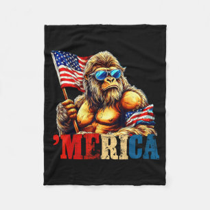 Cobertor De Velo Pé Grande América Rocha Bandeira Americana EUA Pat