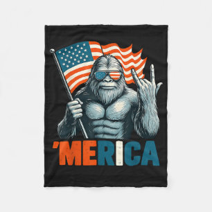 Cobertor De Velo Pé Grande América Rocha Patriótico Bandeira Americ