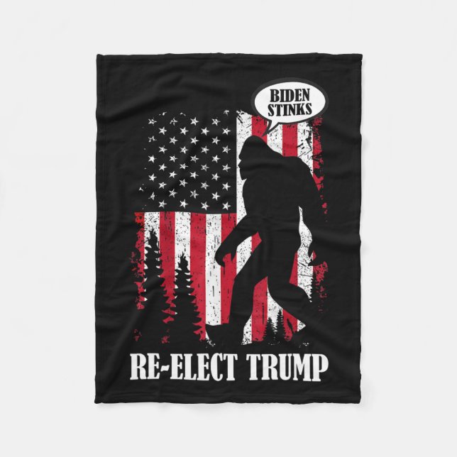 Cobertor De Velo Pé Grande Diz Padrões De Biden (Frente)