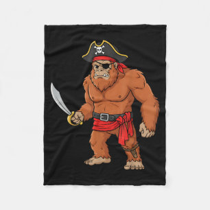 Cobertor De Velo Pé Grande Pirata Menino Infantil Divertido Hallowe