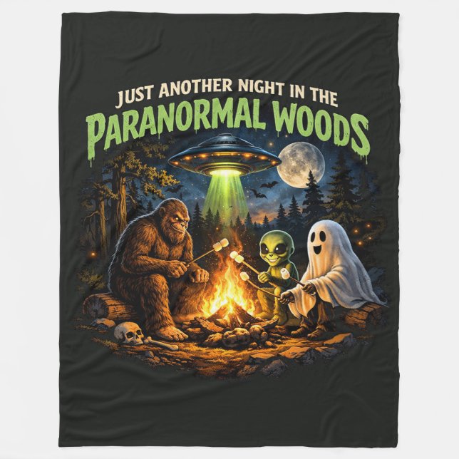 Cobertor De Velo Pé Grande Sasquatch (Frente)