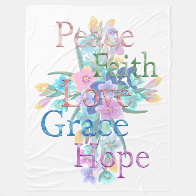 Cobertor De Velo Peace Fleece Blanket (Frente)