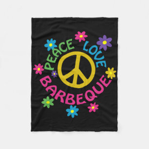 Cobertor De Velo Peace Love Byrbeque - Byrbecue