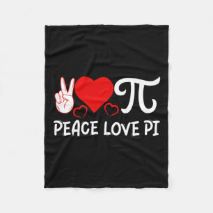 Cobertor De Velo Peace Love Pi I Pi - Símbolo I Pi
