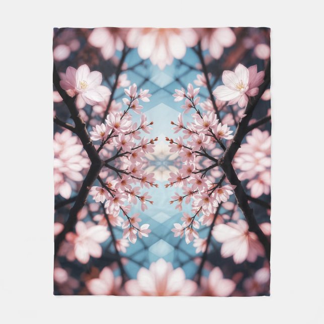 Cobertor De Velo Peach Blossom Kaleidoscope (Frente)