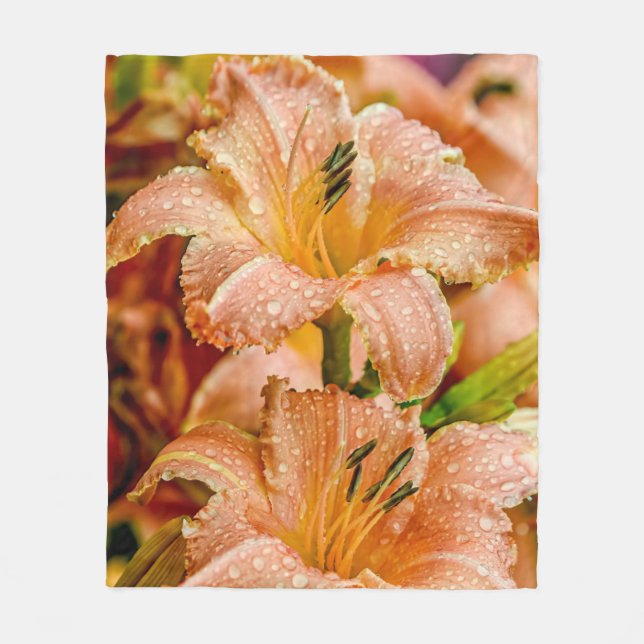 Cobertor De Velo Peach Daylily (Frente)