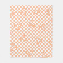 Peach Fuzz Cherry Gingham Patterno